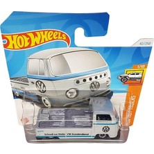 Wheels - Volkswagen T2 Pickup - Hw Hot Trucks 1/10 - HTD04 - Short Card - Vw Müşteri Hizmetleri - Gri - Mattel 2024-1:64