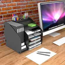 Otto Fx-Xl Modest - 2 Renk - A4 Evrak Rafı Masaüstü Organizer Design_otto_fx_xl_modest (Siyah)