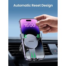 Araç Telefonu Tutucu 2022 Yükseltilmiş Hava Firar Kuyruk Kancası iPhone 14 13 12 Pro Max Xr Galaxy S22 S21 S20 Huawei P30 P20 Vb. (Gümüş)