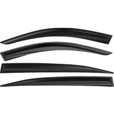 ferrous autoaccessories Peugeot 408 ile Uyumlu Ferrous Cam Rüzgarlığı 4lü 2023 ve Üstü