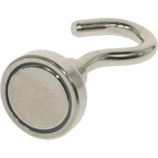 Magnet 5 Adet 16MM Pot Mıknatıs - Güçlü Neodyum Askı Kanca Mıknatıs(5'li Paket)