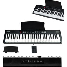PS4000BK Tuş Hassasiyetli 61 Tuşlu Org Bluetooth USB Midi (Sustain Pedalı Çanta)