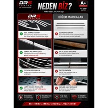 Drs Tuning (8V) Uyumlu Hatchback Cam Çerçevesi Paslanmaz Çelik Parça Audi A3 2013-2020 Seri 595FDE