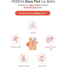 Dudaklara Yoğun Bakım Yapan Renkli Dudak Balmı Dare Tint Lip Balm (03 Coral Look)