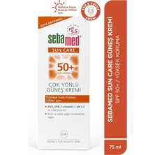 Sun Care Uva/uvb Filtresi ve E Vitamini Üçlü Yüksek Koruma Çok Yönlü Güneş Kremi 50 Spf 75 ml