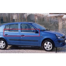Drs Tuning Uyumlu 2 Cam Çıtası 4 Parça Krom 1998-2008 Renault Clio Seri C0E8F0
