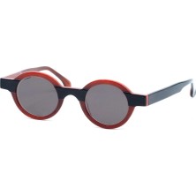 Noon Premium Unisex UV Korumalı Kırmızı Geometrik Güneş Gözlüğü 56002 C7 41