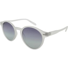 Noon Glasses Unisex UV Korumalı Şeffaf Yuvarlak Güneş Gözlüğü 1073 C24 49