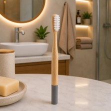 Yakup Tokatlı Moda Ytm Ahşap - Bambu Gri Sap Diş Fırçası