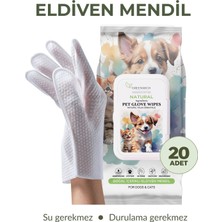 Greenwich Eldiven Mendil 20 Adet – Banyoya Alternatif Durulama Gerektirmeyen Temizleme Eldiveni | Kedi ve Köpek | Vegan Günlük Hijyen ve Bakım