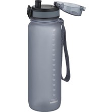 Herovia 800ML -Yeni Ebat-Boy 25 Cm-Tritan Su Matarası Bpa Koku Sızdırma Yok Gri
