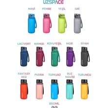 Herovia 650 ml Tritan Su Matarası 14 Farklı Renk Softtouch Kırmızı