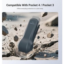 Herovia Djı Osmo Pocket 4 3, AC088 Darkgray ile Uyumlu Koruyucu Kılıf