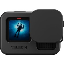 Herovia Gopro HERO13 Uyumlu Silikon Kılıf | HERO12/11/10/9 Uyumlu + Silikon Lens Koruyucu + Kordon Ip