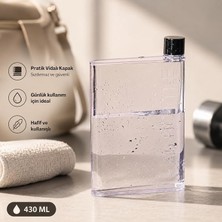 Herovia 420ML Bottle Motivasyonel Su Matarası Notebook Sporcu Suluk Su Şişesi