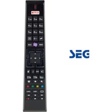 SEG Ile Uyumlu Mor Tuşlu Netflix LCD LED Televizyon Kumandası