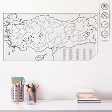 Herovia Türkiye Haritası Akıllı Kağıt Tahta, 48X93CM