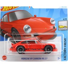 Herovia Wheels - Porsche 911 Carrera Rs 2.7 - Fabrikadan Yeni 4/10 - HTD08 - Kısa Kart - Kırmızı - Mattel 2024-1:64