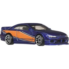 Herovia Wheels Hızlı ve Öfkeli Tokyo Drift Araba Nissan Silvia S15 Modeli Döküm Ölçeği 1:64 Uzunluk 7 cm JKX06