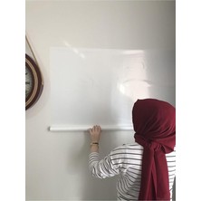 Herovia Tane Beyaz Akıllı Kağıt Tahta 120X150 cm Yazı Tahtası Kalem Hediyeli Duvara,cama,tahtaya Uygulanır Beyaz