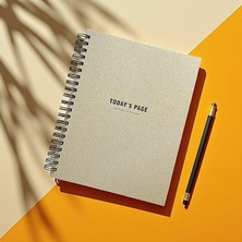 Herovia Tanıtım Tarihsiz 6 Aylık Günlük Planlayıcı | Spiralli Sert Kapaklı Organizer Not Defteri | 204 Sayfa | 22 x 28,5 cm