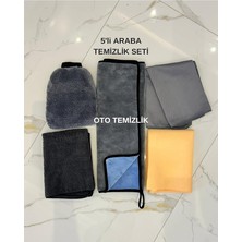 Herovia Oto Yıkama Seti Mikrofiber Kurulama Bezi, Güderi Bez, Araba Yıkama Eldiveni, Cam Bezi 70X50 cm