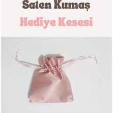 Herovia Adet Pembe Saten Kına Kesesi Hediye Çantası – Düğün, Nişan, Kına Gecesi, Mevlit, Sünnet, Nikah Şekeri, Lokum, Lavanta, Çerez, Altın Bijuteri Takı Sunum Kesesi, Büzgülü Bez Kese, Hediyelik Organiz