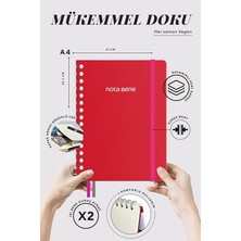 Herovia Bene Spiralli Premium Sert Kapak Defter, 21X29,7 Cm, Çizgili