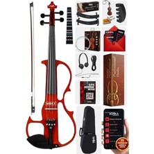 Herovia RCZ-606RD Elektro Keman Seti Red (Kulaklık Kablo Tuner Yastık)