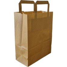 Herovia Kraft Kağıt Çanta Karton Hediyelik Poşet Torba - 25X28 Cm. - 10 Adetlik 1 Paket