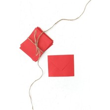 Herovia Minik Zarf, 7x9 cm 25 Adet (Kırmızı)