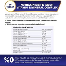 Herovia Men's Multi Vitamin Complex 60 Tablet Takviye Edici Gıda