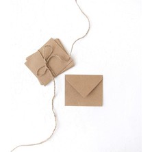 Herovia Minik Zarf, 7x9 cm 25 Adet (Kraft)
