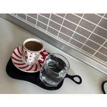 3D Baskı Ahşap Desenli Modern Dekoratif Servis Tepsisi Sunum Tepsisi