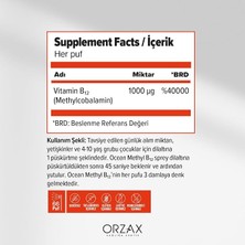 Herovia Methyl B12 1000 Mcg Metilkobalamin Içeren Dilaltı Sprey (1 x 10 Ml)