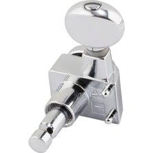 Herovia »lockıng Stratocaster®/telecaster® Tunıng Machınes - Vıntage Buttons« Locking Stimmmechaniken Für Strat®/tele® - Vintage-Flügel - 18:1-6-Links - Farbe: Chrome