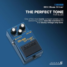 Herovia Bd-2 Blues Sürücüsü Gitar Efektleri Pedalı, Mavi