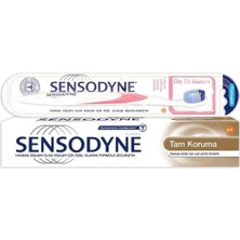 Sensodyne Tam Koruma 75 ml Diş Macunu + Tam Koruma Diş Fırçası