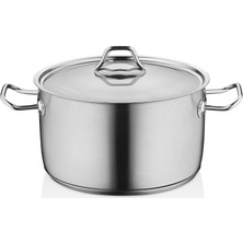 Oms Gastro 26X16 cm Cacerola Çelik Derin Tencere