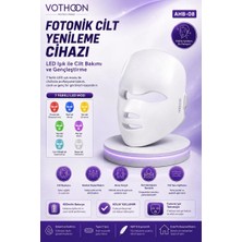 Sungur's Store 7 Renk LED Fototerapi Yüz Maskesi Işık Terapili Cilt Bakım Cihazı Profesyonel Ev Bakımı