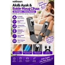 Sungur's Store Akıllı Ayak ve Baldır Masaj Cihazı Isı Terapili Hava Basınçlı 3 Kademeli Masaj Şarjlı Bacak Masaj Aleti