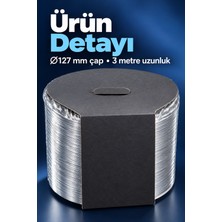 Sungur's Store Aspiratör Için 3 Metre Telli Boru 127 mm