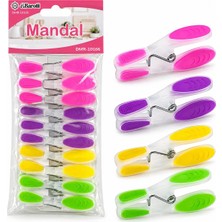 Yakup Tokatlı Moda Ytm- 10PCS Renkli Silikon Ağız - Bas-Aç Şeffaf Plastik Mandal