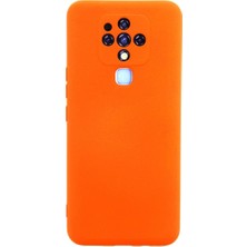 Mudanis Tecno Camon 16 Kılıf Nano Içi Kadife Silikon - Turuncu