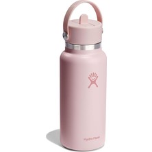 Flask Geniş Kapak Pipetli Termos 946 ml (32 Oz) - Trillium Pembe