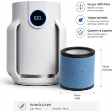 Shark Neverchange5 Compact Pro (HP070) Hava Temizleyicisi Uyumlu Hepa Filtre - HP070 Serisi