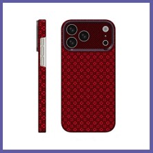Nida Joko iPhone 18 Pro Max/17 Pro Max Uyumlu Deluxe Lensli Magsafe Kapak - Kırmızı Nıda