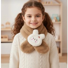 Syn Shop Kawaii Teddy Bear Çilekli Ayıcık Tüylü Peluş Atkı Boyunluk Genç Kız Çocuk Bebek Hediyelik