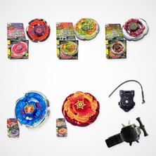 Efotech Beyblade Metal Fusion Set (5 Beyblade 2 Fırlatıcı) - BB50, BB78, BB65, BB28, BB89
