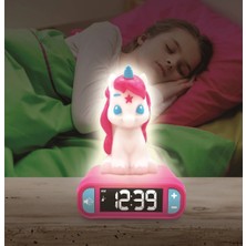 Sesli ve Işıklı 3D Unicorn Dijital Çalar Saat